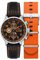 AVI-8 Hawker Hurricane Herren-Chronograph, 43,5 mm, mit Lederband, AV-4011, Tigerorange