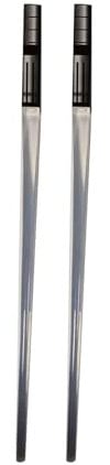 LOVIVER Lightsaber Chopsticks Light Up Glowing Chopsticks Party Supplies Lightweight Chopstick for Raves Festival Sporting Events, Red