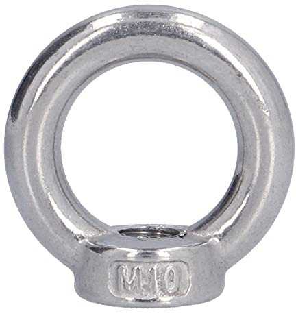 10 Uds. Herramientas de Sujeción con Forma de Anillo de Acero sin Tuerca de Ojo de Elevación para Maquinaria Forestal Accesorios Profesionales M6 (M5)