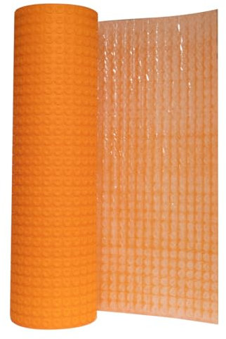 Thermopanel Self-Adhesive Waterproof Decoupling Membrane - Underfloor Heating Solution for Electric Cables, Floor Crack-Resistant, Flexible Adhesive Membrane, Easy Installation, 10m