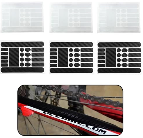 GUTERTOP 6 Stück Fahrrad Aufkleber Rahmen, Rahmenschutzfolie Fahrrad, Rahmenschutzfolie Fahrrad für MTB, BMX, Mountainbike