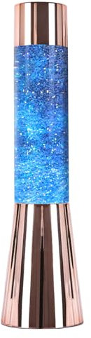 Dnaaz Rose Gold Metallic Glitter Lamp A Touch of Glamour and Enchantment