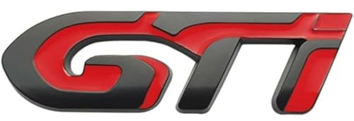 Auto Emblem Aufkleber, Für Peugeot GT GTI, Motorhaube Kofferraum Logo Heckklappen Buchstaben Selbstklebende Ersatz Dekoration,A