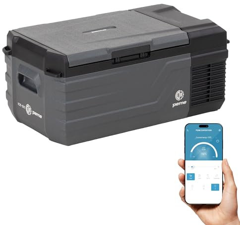 peme Quest 15,3L – Frigorifero a compressore con controllo tramite app, funzione congelamento & riscaldamento, alimentazione 12V/24V & 230V – Perfetto per campeggio, outdoor & auto