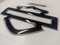 hd badge Stemma logo decal dimensioni compatibili con i modelli Harley D. COPPIA di adesivi resinati, effetto 3D. Per SERBATOIO,CASCO,BORSE LATERALI. dimension 95x71 mm (nero/argento)