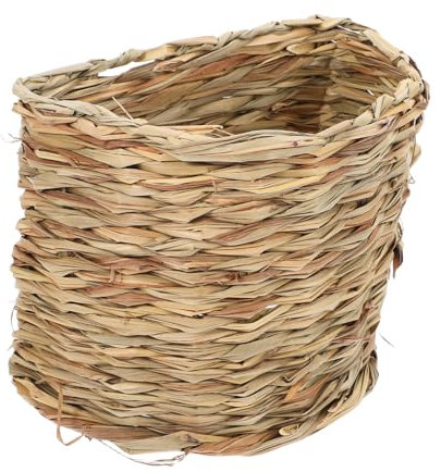 VERDANVERSE Handgefertigtes Grasnest Für Kleintiere Waschbare Natürliche Und Belüftete Unterkunft Für Kaninchen Hamster Chinchillas Und