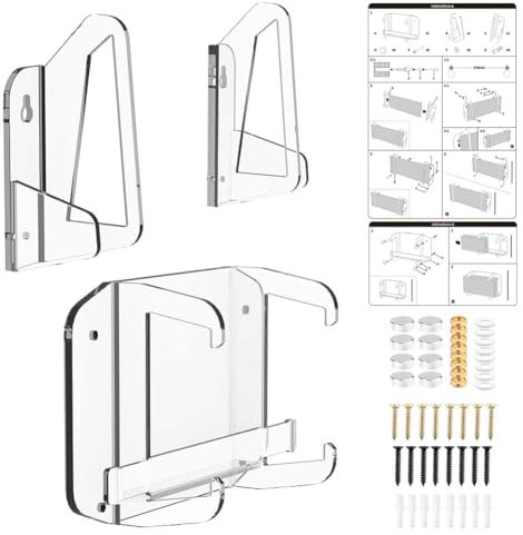 Support mural pour routeur Star Link G3 avec gestion des câbles et kit de fixation pour une installation propre