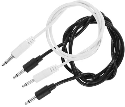 SUPVOX 2pcs Synthesizer Mono Patch Cables Modular Audio Wires for Korg Analog Modules High-Precision Clock Sync Flexible Lengths for Stable Music Production