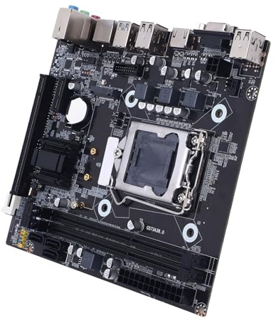PUSOKEI H81 Gaming Mainboard, LGA 1150 Socket M ATX DDR3 1600MHz 16GB RAM mit M.2 NVMe NGFF PCIe 6GB / s, für Core i3 i5 i7 4th Gen E3 V3 Celeron G Series 22nm CPU