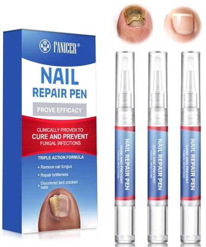 3 Stück Nail Care Pen, Nagelaufbauserum, Schutz & Stärkung brüchiger Nägel, Nagelhärter, Nail Repair, Verfärbte Finger-Näge, Schnell Wirkendes Nagelpflege Pflegend