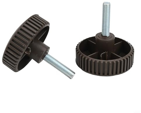 1 Pair Black Plastic Screws for Canopy Frame Attachment on For Garden Swing Chairs, Strong and Dependable Fixing Bolts for Outdoor Use