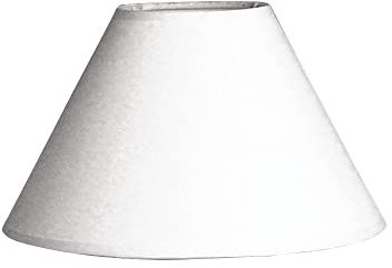 Rayher 2302702 Lampenschirm, rund, 19,5 cm ø, Höhe 12,5 cm, weiß