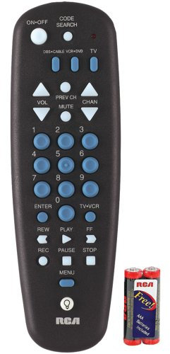 1 – rcu300t 3-device Universal Control remoto por, hasta 3 dispositivos como TV, VCR & cable, parcialmente con retroiluminación, rcu300tr