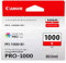 Canon Tintenpatronen PFI-1000 R rot - 80 ml ORIGINAL für imagePROGRAF PRO-1000, Red