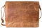 HOLZRICHTER Berlin - Premium Umhängetasche (M) aus Leder - Handgefertigte Messenger Bag im Vintage Design - Ledertasche für Herren und Damen - Camel-braun