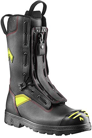 HAIX Fire Flash 2.0 La botte d'intervention la plus vendue avec une fermeture à lacet et à glissière. noirUK 10-10.5 / EU 45