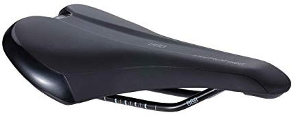 BBB Cycling 2973143001 Fahrradsattel Spectrum Short Für Rennrad und Mountainbike, BSD-130, Schwarz, M
