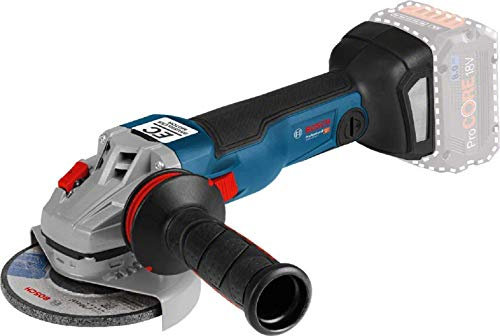 Bosch Professional 18V System Akku Winkelschleifer GWS 18V-10 C (ohne Akkus und Ladegerät, inkl. Zusatzhandgriff, Schnellspannmutter, Schutzhaube, Aufnahmeflansch, im Karton)