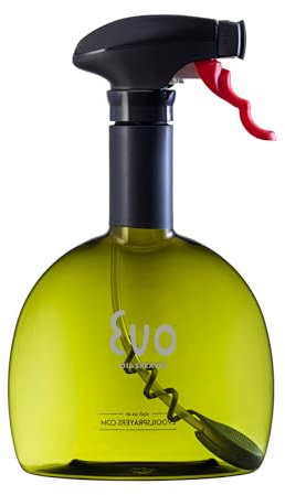 Evo Oil Sprayer Evo Green Non-Aerosol for Olive Cooking Oils 18oz, 2.3