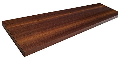 Holz-Projekt-Summer Treppenstufe NUSSBAUM Massivholz Stärke: 19mm / Renovierungsstufe Trittstufe Fensterbank Maßanfertigung (40 x 160cm, Oberfläche unbehandelt)