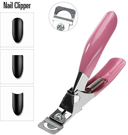 Agajtsell Acrylic Nail Clipper Professionnel Faux Coupe-Ongles Nail Tip Trimmer En Acier Inoxydable Antirouille Rustique Faux Ongles Cutter Pour Artificielle Nail Art Manucure Outils Clip Outil