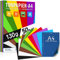 50 Blatt Tonpapier DIN A4 – 130g - PREMIUM - 10 Farben – Papier zum Basteln und Drucken - Bedruckbares Bastelpapier Set für Kinder & DIY Bögen, BLAUER ENGEL zertifiziert - MADE IN GERMANY