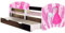 ACMA Kinderbett Jugendbett mit Einer Schublade und Matratze Wenge mit Rausfallschutz Lattenrost II 140x70 160x80 180x80 (08 Princess, 180x80 + Bettkasten)