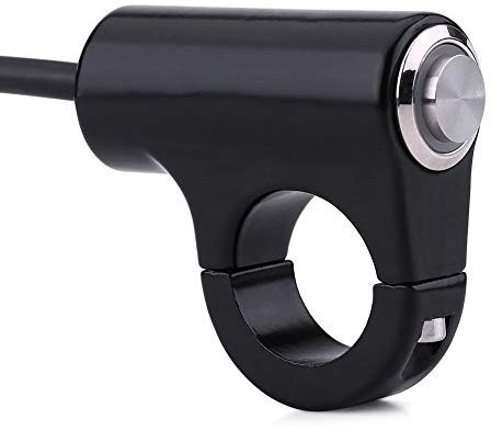 cigemay Interrupteur de Guidon de Moto étanche, Interrupteur de Montage de Guidon de commutateur d'éclairage de vélo, Interrupteur de(Type B Version Blue Ray)
