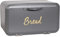 Large Bread Bin Kitchen Loaf Storage Box Front Opening Grey by Crystals®