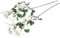 Fiebiger künstlicher Magnolienzweig mit Blüten, Knospen und grünen Blättern (Creme-weiß)