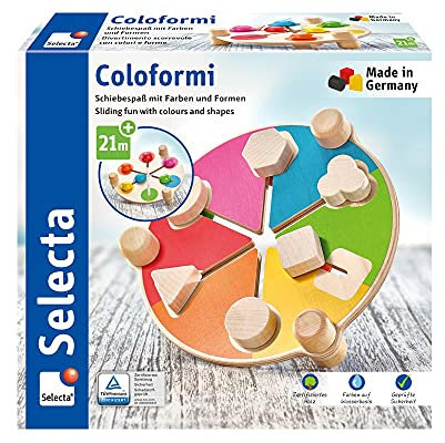 Selecta 62083 Coloformi, Schiebespaß mit Farben und Formen, 19,5 cm