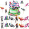 Geburtstag Tortendeko Cake Topper, Video Gaming Spiel Thema Cupcake Toppers, Kuchendekoration für Videospiele, Happy Birthday Kuchen Dekoration Spiel Partei Liefert,13pcst，