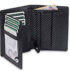 TRAVANDO Geldbörse Herren Dublin - TÜV geprüft - 13 Kartenfächer - Hochformat - RFID Schutz - Geschenk für Männer - inklusive Geschenk Box - Designed in Germany