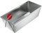 KADAX Rechteckige Backform, Kastenform aus Blech, Königskuchenform mit Antihaftschicht, Brotbackform, Kuchenform, Backform, eckige Brotform (25,5 x 12 cm, Silber)