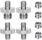 Homeet 8pcs Adaptador de Tornillo de Cámara Adaptador Convertidor de 1/4 a 3/8 de Pulgada Aleación de Aluminio Adaptador de Rosca Tornillo de Tuerca para Trípodes de Cámara，Micrófono y etc
