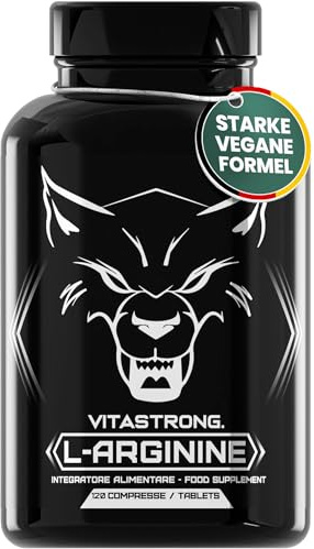 Vitastrong L Arginina HCL KyowaQuality® 4500mg e Vitamina B6, 120 Compresse