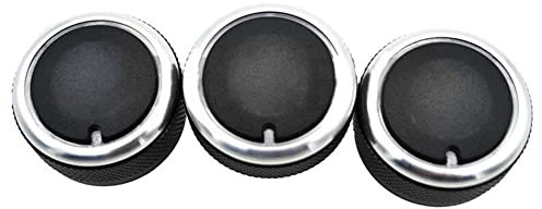 ZYNCUE 3 Stück/Set Klimaanlagen-Knopf kompatibel mit Ma-zda 2 Klimaanlagen-Knopf M2, Aluminiumlegierung