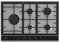 Haier Gas Hob, 5 Areas, Stainless Steel, Preci Flame, Glass Insert