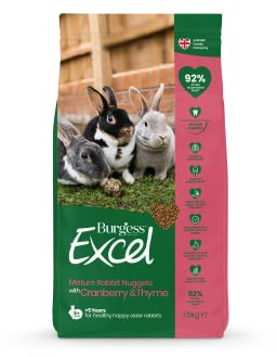 Excel Mature Rabbit Cranberry & Thyme Food, 1.5 kg, Green