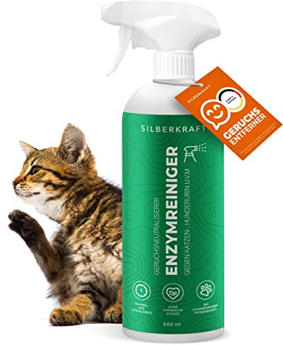 Enzymreiniger gegen Tierurin – Geruchsentferner für Hund & Katze – Biologisch, gebrauchsfertig und wirksam gegen Urin, Kot & Erbrochenes – Für Sofa, Teppich, Auto & Tierzubehör