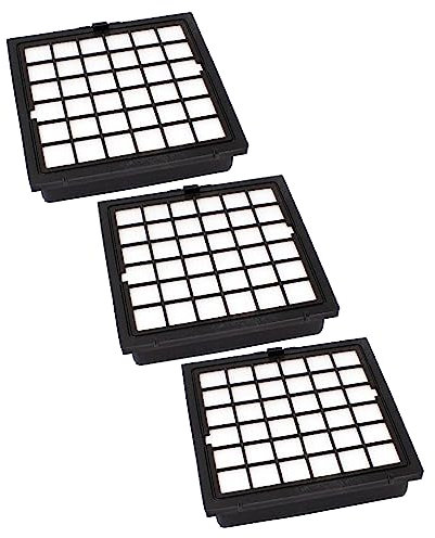 vhbw set da 3x filtro compatibile con Bosch Ergomaxx BSG 81455/14, BSG 82222/01 aspirapolvere - Filtro HEPA anallergico