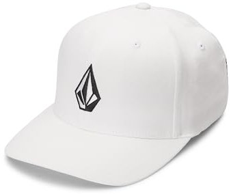 Volcom Men's Full Stone White Flexfit Hat S/M