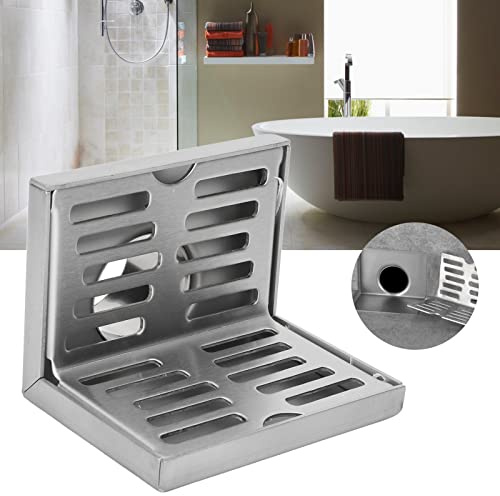 Yosoo Health Gear Bodenablauf Eck-L-förmiger Abfluss, L-förmiger, VerschleißFester, Langlebiger L-förmiger Abflussabfall, Fester Filter, Wand-L-förmiger Abfluss für Küche, Balkon, Badezimmer,