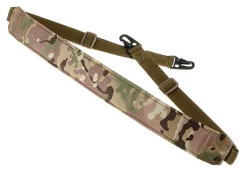Multicam Camouflage 2 Point Tactical Rifle Gun Sling Adjustable Airsoft Camo