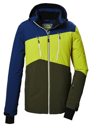 Killtec Herren Skijacke Funktionsjacke mit Kapuze und Schneefang KSW 306 MN SKI Jckt wasserdicht, Winddicht, atmungsaktiv 00836-dunkelpetrol XL