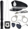 Orgoue Police Hat Costume Accessories, Police Costume Women Men Kids Police Costume Set With Police Hat Cap Badge Handcuffs For Carnival