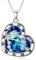 enjoylifecreative Damen Waage Sternzeichen Halskette Sterlingsilber Libra Sternbilder Stern Kristall Anhänger Kette Horoskop Astrologie Geburtstag Schmuck Geschenke für Frauen Mädchen