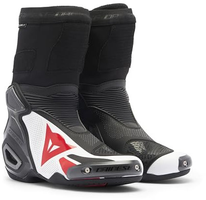 Dainese Axial 2 Air Stivali Sportivi (Nero/Bianco/Rosso), nero, bianco, rosso., 46 EU