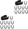 UPKOCH 20pcs Mic Cable Clamps Flexible Microphone Pole Cord Clips Organizers for Home Stage Classroom and Concert Use