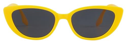 SECALIFE Cat Eye Sunglasses for Women Men Polarized UV400 Protection Sunglasses Womens Sunglasses, Yellow